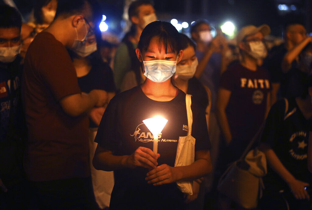APTOPIX Taiwan Tiananmen Anniversary